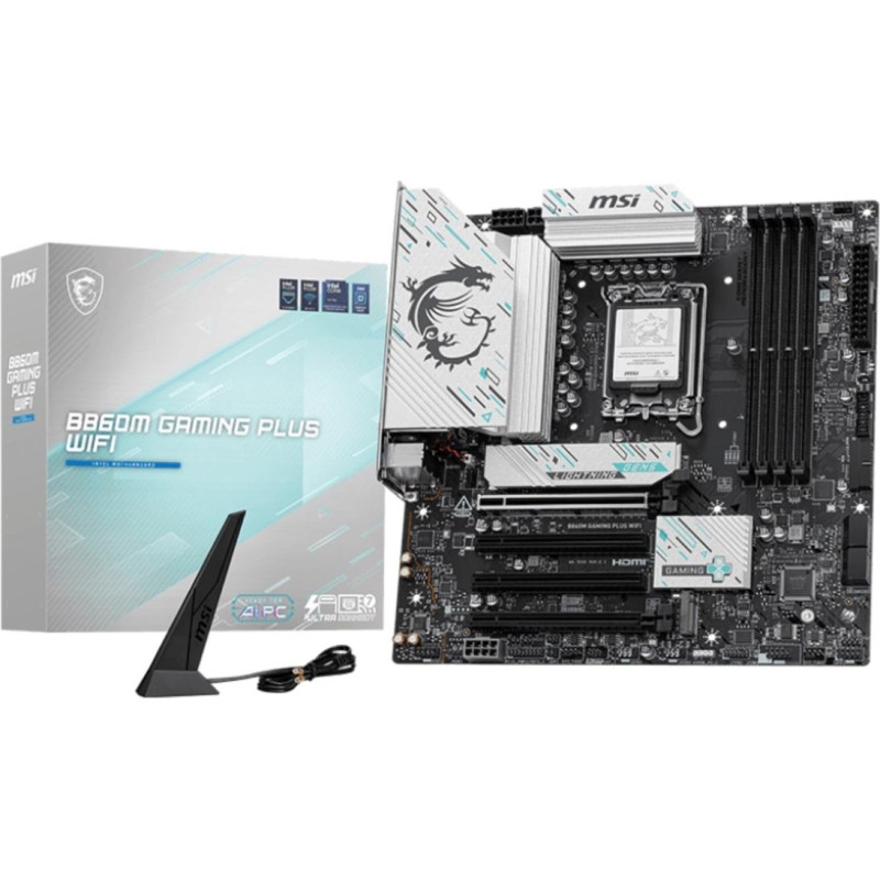 MSI B860M GAMING PLUS WIFI motherboard Intel B860 LGA 1851 (Socket V1) micro ATX