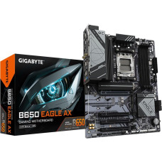 Gigabyte B650 EAGLE AX Motherboard - AMD Ryzen 9000 Series CPUs, 12+2+2 Phases VRM, up to 7600MHz DDR5 (OC), 1xPCIe 5.0 + 2xPCIe 4.0 M.2, GbE LAN, WIFI 6E, USB 3.2 Gen 2