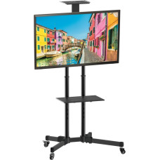 Techly Mobile TV stand for 37-70 inches 50 kg, two shelves