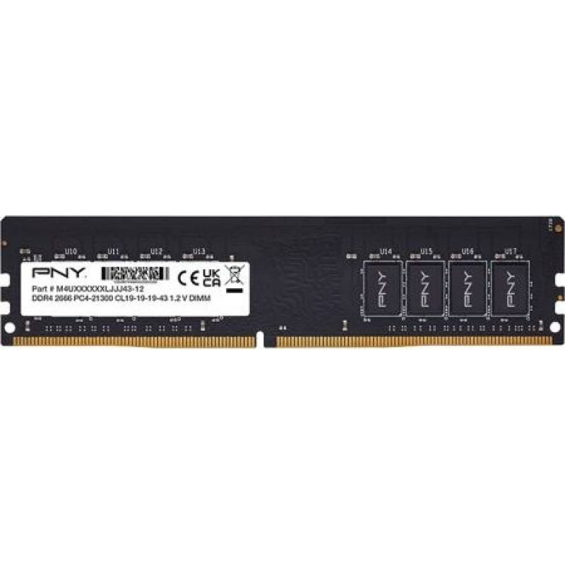 PNY PC Memory 8GB DDR4 2666MHz DIMM MD8GSD42666-SB