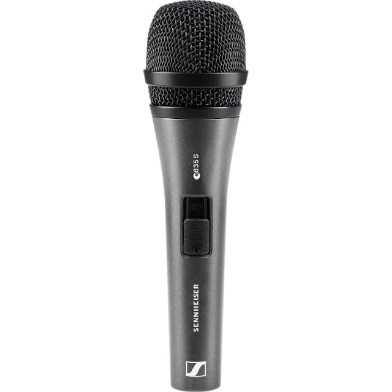 Sennheiser E 835-S - vocal, dynamic, cardioid microphone with on-off switch
