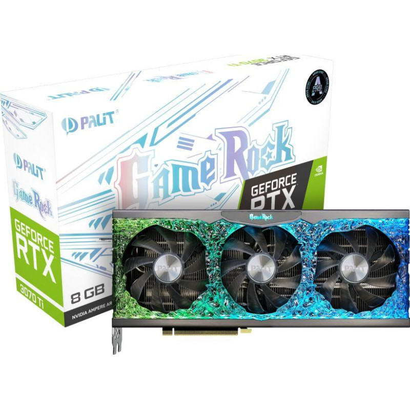 Palit Karta graficzna Palit GeForce RTX 3070 Ti GameRock 8GB GDDR6X (NED307T019P2-1047G)