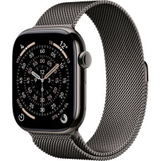 Apple Watch Series 11&nbsp;GPS + Cellular 42mm&nbsp;Slate Titanium Case with Slate Milanese Loop