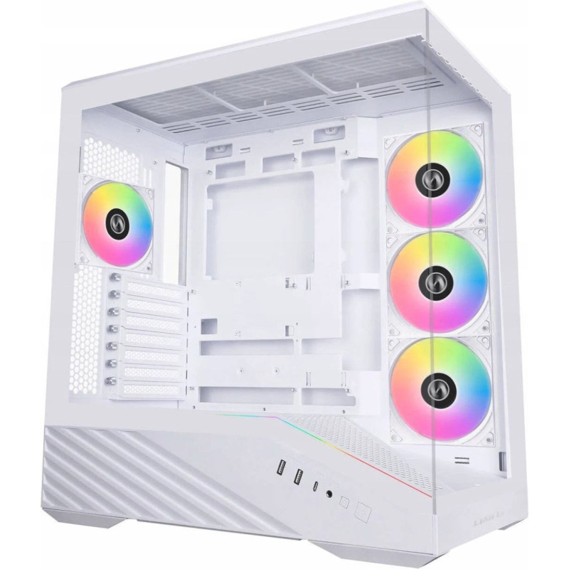 Lian Li Vector V100, Tempered Glass, White