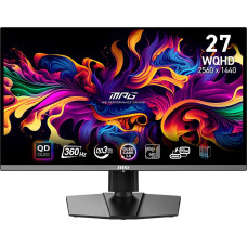MSI 26.5" MPG 271QRX QD-OLED WQHD 360 Hz gaming monitor, black