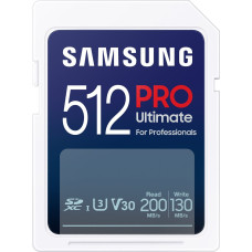 Samsung PRO Ultimate SDXC 512GB UHS-I U3 [Zapis 130MB/s Odczyt 200MB/s]