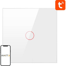 Avatto Smart Light Switch ZigBee Avatto ZTS02-EU-W1 1 Way TUYA (white)