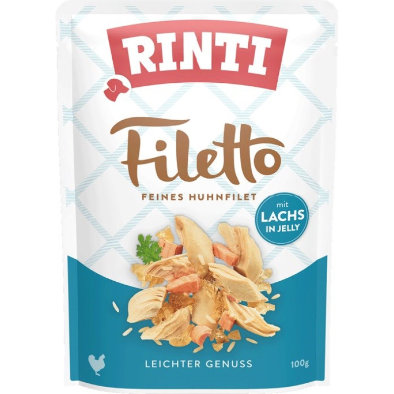 Rinti Filetto Chicken fillet with salmon - wet dog food - 100g