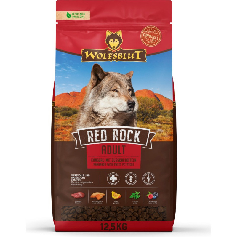 Wolfsblut Red Rock Kangaroo with sweet potatoes - dry dog food - 12,5kg
