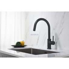 Bluewater Virtuvinis mai&scaron;ytuvas su i&scaron;traukiama žarna Blue Water Plaza matinis juodas