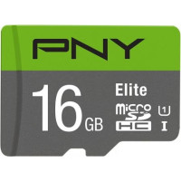 PNY Memory card microSDHC Elite 16GB P-SDU16GU185GW-GE