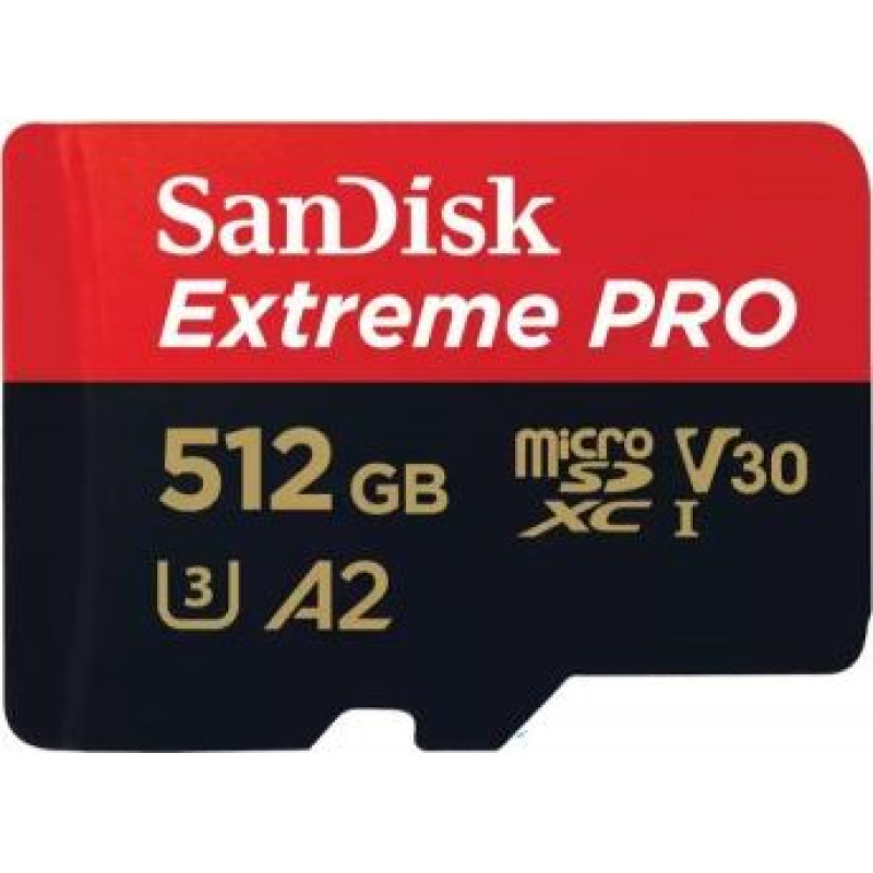 Sandisk Extreme Pro microSDXC 512GB 200/140 MB/s A2 U