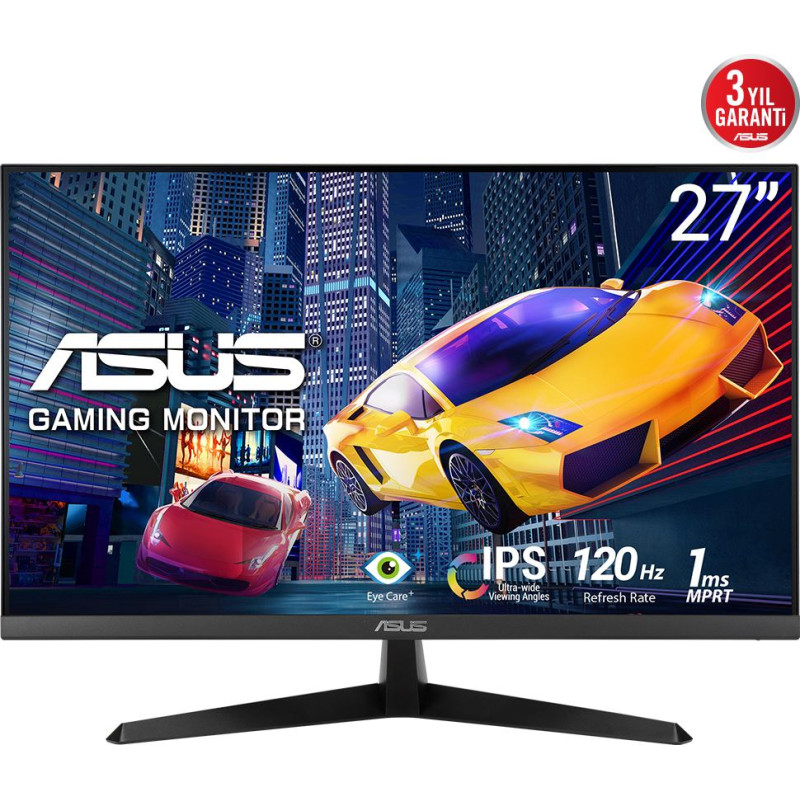 Asus VY279HGR PC lamekuvar 68,6 cm (27") 1920 x 1080 pikslit Full HD LCD Must