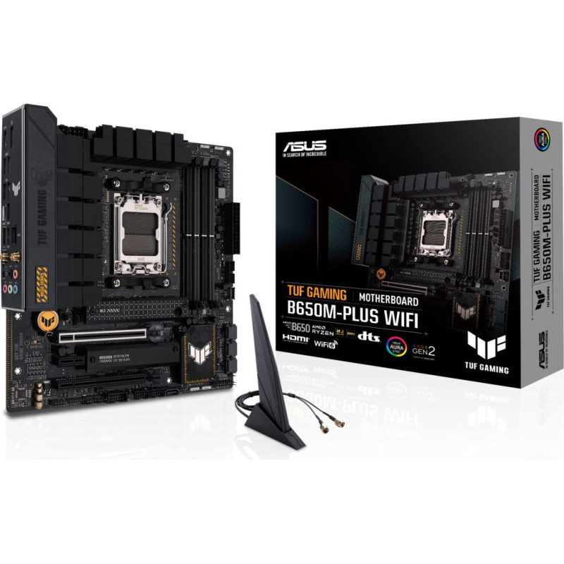 Asus TUF GAMING B650M-PLUS WIFI AMD B650 Protsessoripesa AM5 Mikro ATX