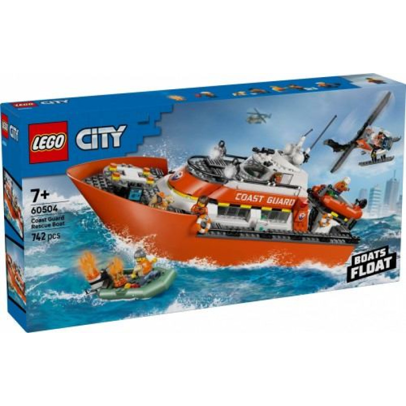 Lego Blocks City 60504 Coast Guard Rescue Boat and amp: Helicopter