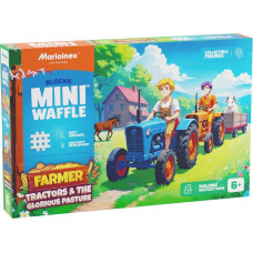 Marioinex Mini Waffle Farmer Building Blocks Tractors and a cool meadow, 110 pieces