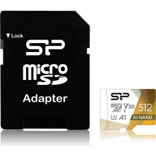 Silicon Power Superior Pro Colorful memory card 512 GB MicroSDXC Class 10 UHS-I + SD adapter (SP512GBSTXDU3V20AB)