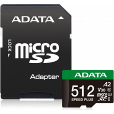 Adata microSD Speed Plus card 512GB UHS1 U3 V30 A2 180/160 MB/s
