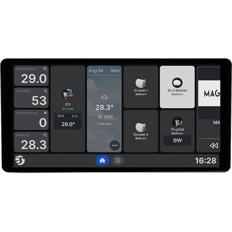 Shelly 6.95" Shelly Wall Display X2i WiFi/BLU control panel (black)