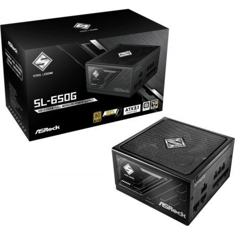 Asrock Power supply SL-650G 650W 80PLUS GOLD full modular