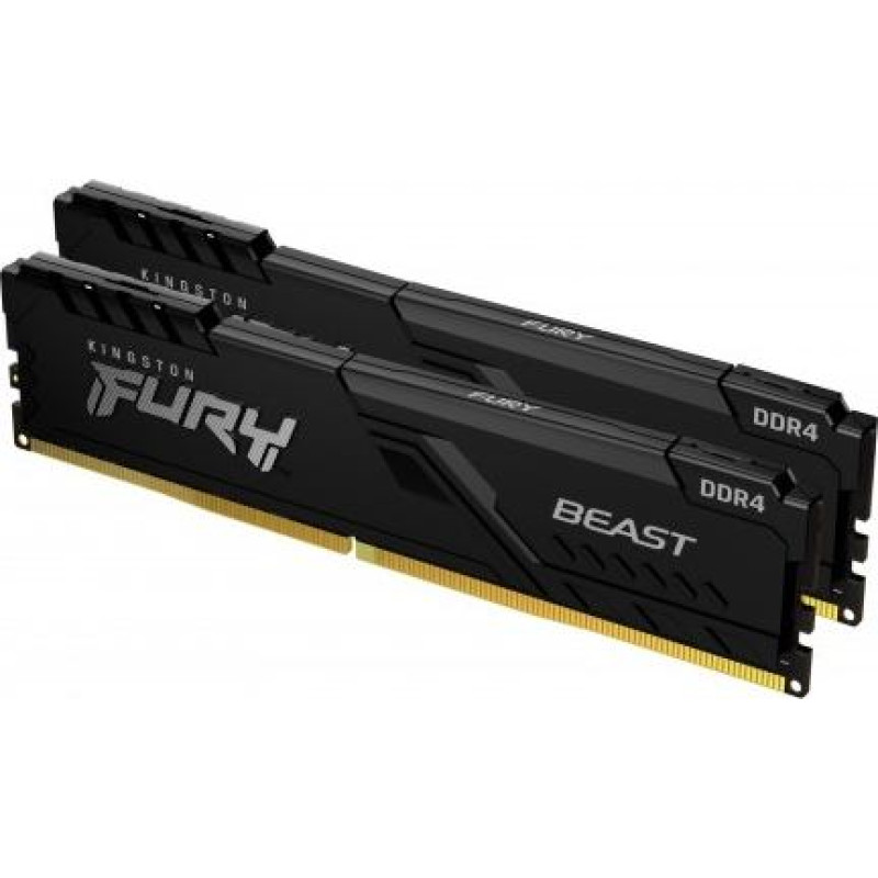 Kingston Memory DDR4 Fury Beast 32GB(2*16GB)/3200 CL16 1Gx8