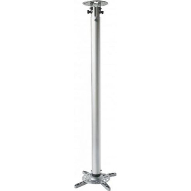 Techly Arm for projector 110-190cm ceiling, 15kg, silver