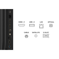 TCL V6C 75V6C TV 190.5 cm (75") 4K Ultra HD Smart TV Wi-Fi Metallic 330 cd/m&sup2;