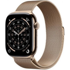 Apple Watch Series 11&nbsp;GPS + Cellular 42mm&nbsp;Gold Titanium Case with Gold Milanese Loop