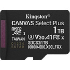 Kingston microSD memory card 1TB Canvas Select+ G3 150MB/s with adapter