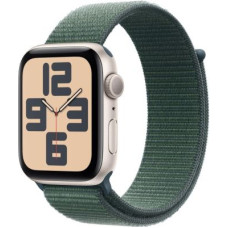 Apple Watch SE (2024) GPS 44mm Starlight Alu Case, Lake Green Sport Loop EU MXEW3