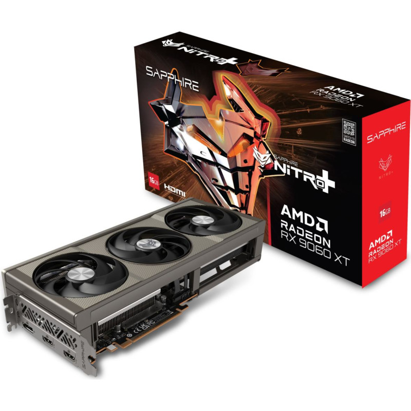 Sapphire Karta graficzna Sapphire Nitro+ Radeon RX 9060 XT 16GB GDDR6 (11350-01-20G)