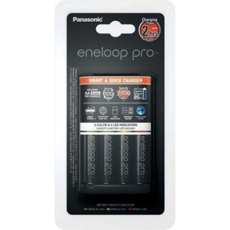 Panasonic Eneloop BQ CC55 + 4 x R6/AA Eneloop Pro 2500 mAh BK-3HCDE