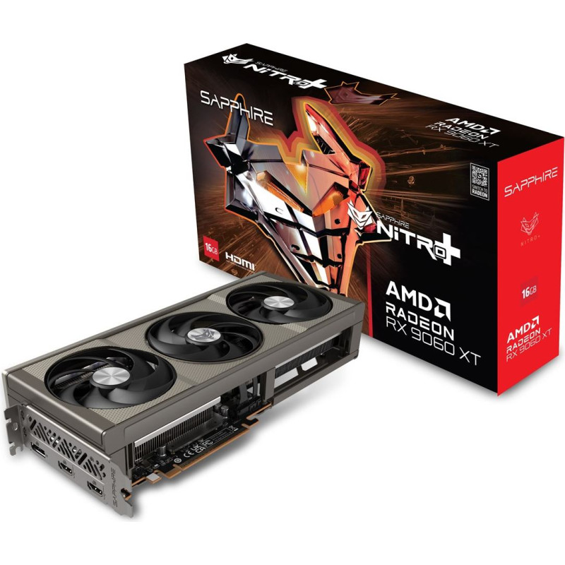 Sapphire Graphics card. SAPPHIRE NITRO+ RX 9060 XT GAMING OC 16