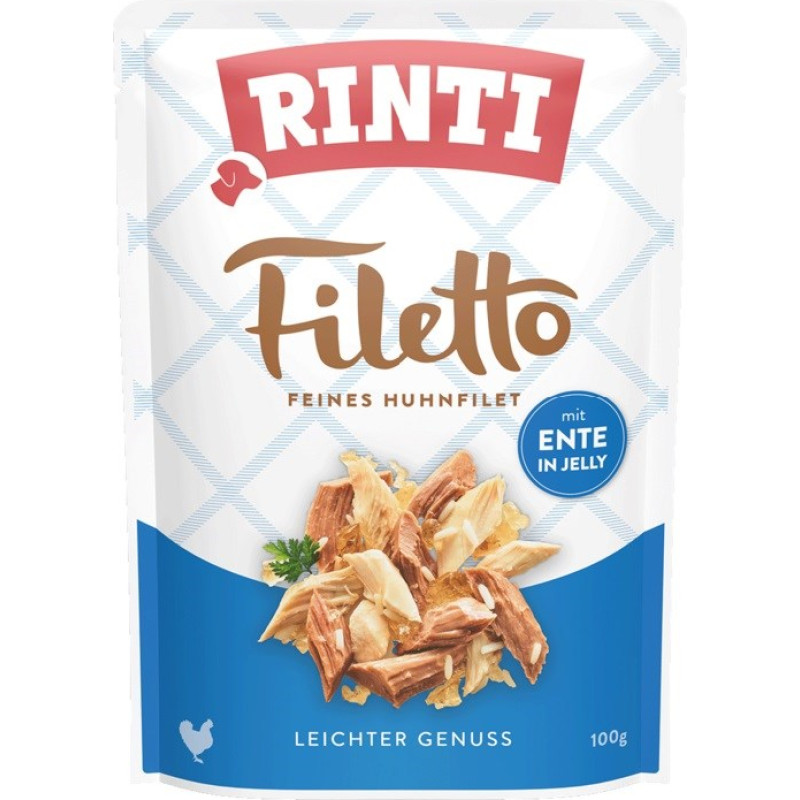Rinti Filetto Chicken fillet with duck - wet dog food - 100g
