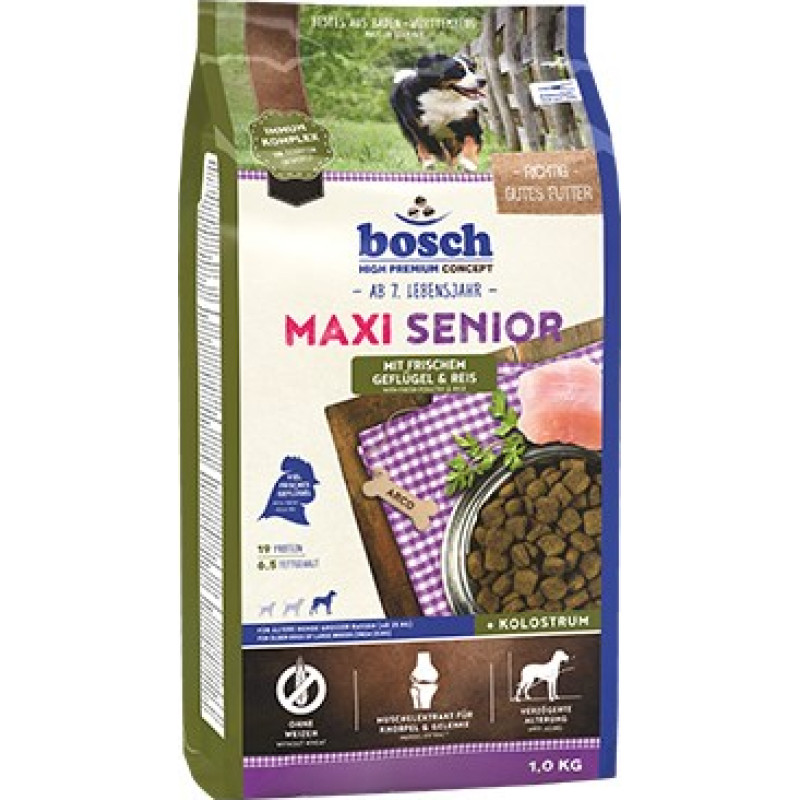 Bosch Hundefutter Maxi Senior Gefl&uuml;gel, 1er Pack (1 x 12.5 kg) Poultry, Rice
