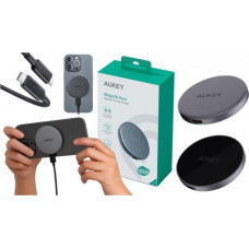 Aukey LC-MC10 Qi2 Wireless Charger MagSafe 15W 3A USB-C