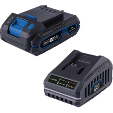 Scheppach Rinkinys Scheppach SBSK2.0 akumuliatorius 2,0Ah Li-ion + 2,4A kroviklis