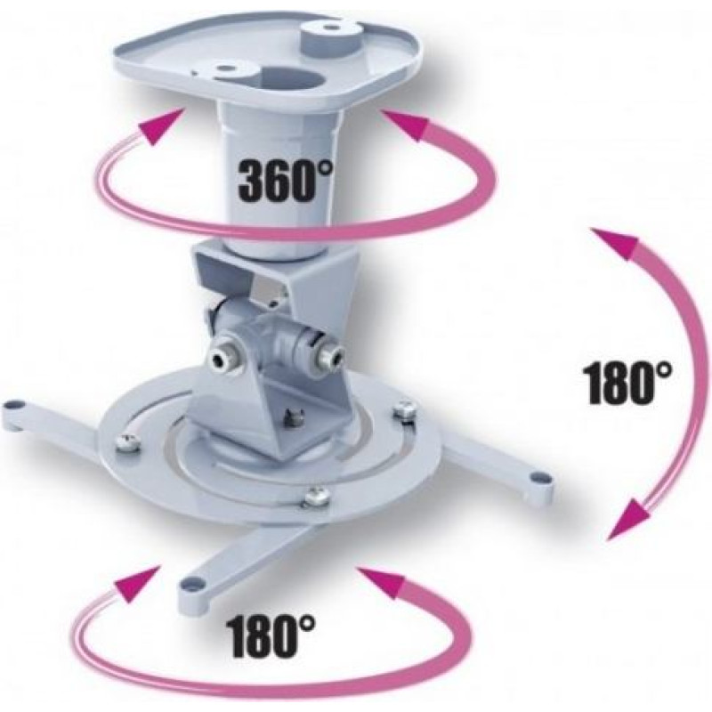 Techly Universal projector ceiling mount 22cm 10kg