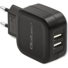 Qoltec Charger 17W | 5V | 3.4A | 2xUSB