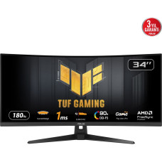 Asus TUF Gaming VG34VQ3B PC lamekuvar 86,4 cm (34") 3440 x 1440 pikslit UltraWide Quad HD LED Must