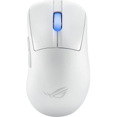 Asus ROG Keris II Ace Wireless AimPoint White hiir M&auml;ngimine Parempoolne RF Wireless + Bluetooth + USB Type-A Optiline 42000 DPI