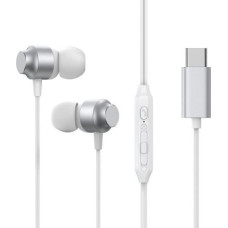 Joyroom Earphone Wired In-Ear Headphones with Remote and Microphone, Type-C USB, Silver EU (JR-EC06)