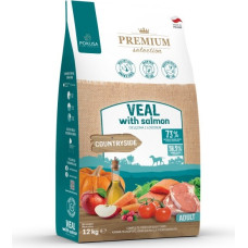 Pokusa Premium Selection Veal with salmon Adult - dry dog food - 12kg