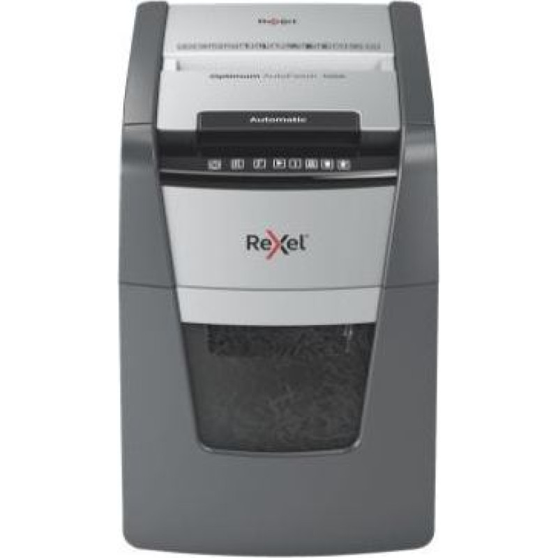 Rexel AutoFeed+ 100X automatic shredder, P-4, cuts confetti cut (4x28mm), 100 sheets, 34 litre bin