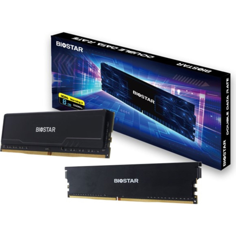 Biostar DDR4 Storming V memory module 8 GB 1 x 8 GB 3200 MHz (DX32NU4H08)