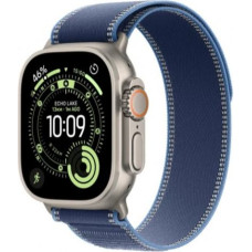 Apple Watch Ultra 3 GPS + Cellular 49mm Natural Titanium Case with Blue/Bright Blue Trail Loop - S/M