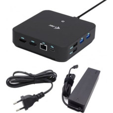 I-Tec USB-C DP Dual HDMI Docking Station with Power Delivery 100 W + i-tec Universal Charger 100W