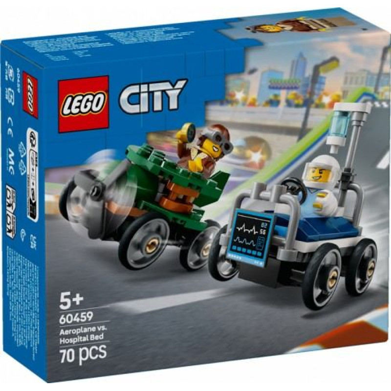 Lego City 60459 Airplane vs. Hospital Bed Race Car Pack