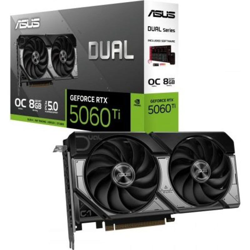 Asus Graphics card GeForce RTX 5060 Ti Dual OC 8GB GDDR7 128BIT HDMI/3DP