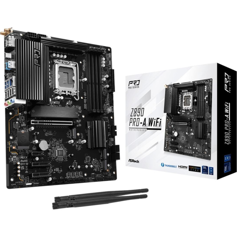 Asrock Z890 Pro-A WiFi Intel Z890 LGA 1851 (Socket V1) ATX